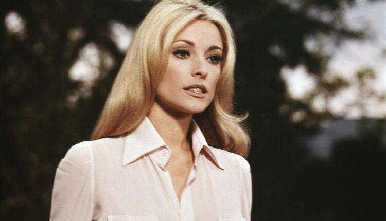 Sharon Tate in a white shirt, circa 1967