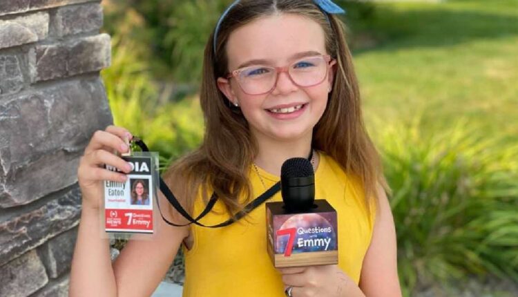 Emmy Eaton, an 8-year-old journalist from Idaho Falls, inspires many with her interviews.