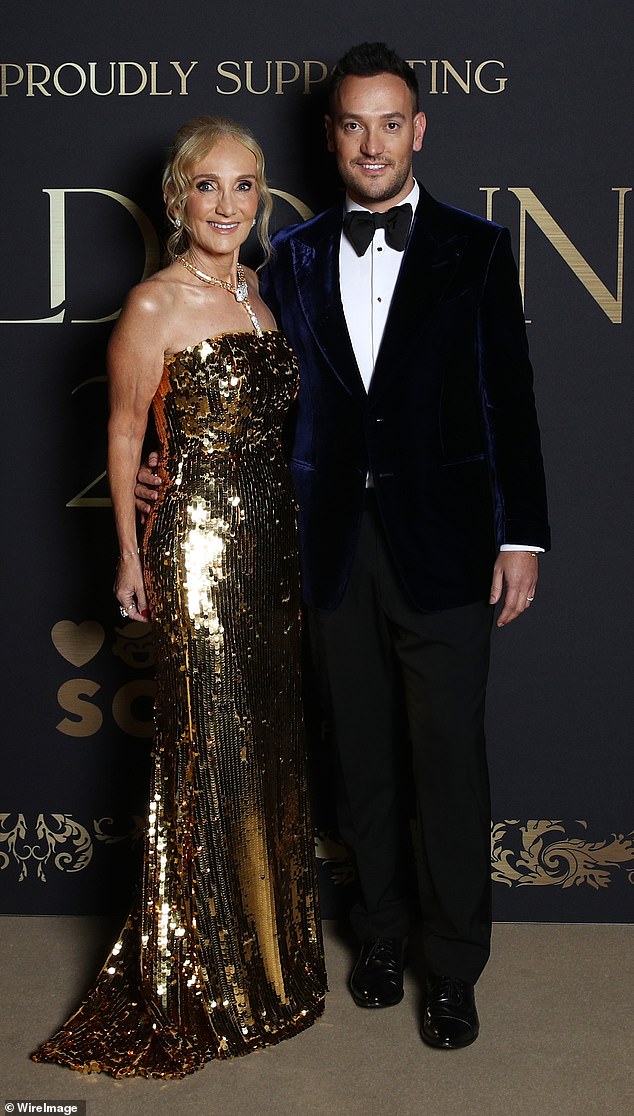 Joshua Penn (right, with mother Linda) The co-chair of Sydney's annual Gold Dinner has announced bad news for any celebrities hoping to attend this year's event